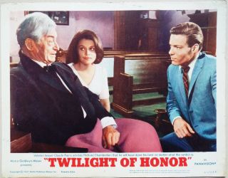 Twilight Of Honor 1963 Richard Chamberlain,  Claude Rains 3 Us Lobby Cards