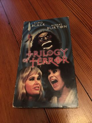 Trilogy Of Terror (vhs,  2000) Vintage Horror Slasher Karen Black 1975