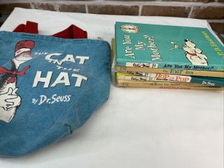 Dr.  Suess Books And Mini Tote Bag Vintage