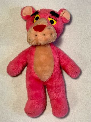 Vintage Pink Panther Plush Stuffed Animal 1980 United Artists Mighty Star