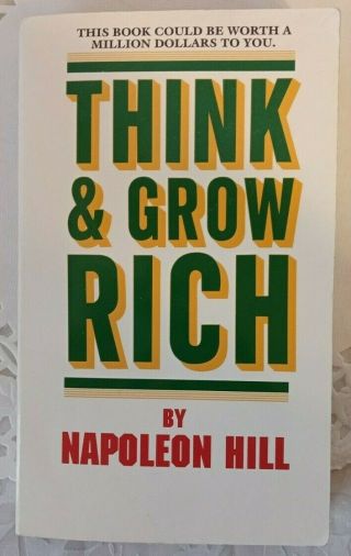 Think And Grow Rich 1983 Paperback Book By Napoleon Hill Vintage