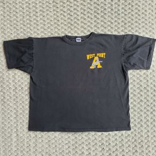 Us Army West Point Military Academy Vtg Black Graphic Single Stitch T Shirt Xl
