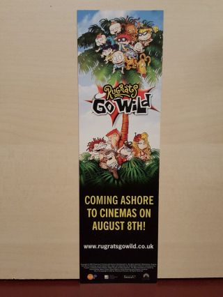 Rugrats Go Wild - Coming Ashore To Cinemas - 2003 - Promo Bookmark W70