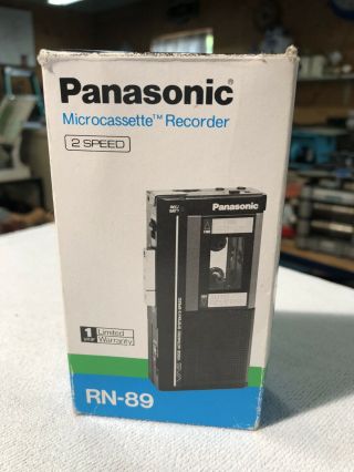 Vintage Panasonic Rn - 89 Voice Activated Cassette Recorder
