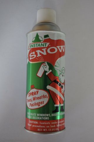 Vintage Christmas Snow Instant Snow In A Can Prop Made In Usa