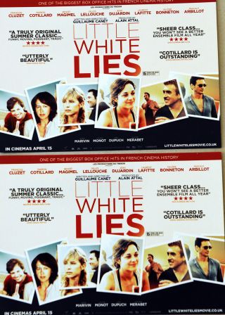 Little White Lies Film Postcards X 2 - Marion Cotillard Francois Cluzet Etc