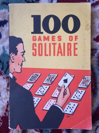 Vintage 1st Edition 100 Games Of Solitaire 1939 Whitman Paperback