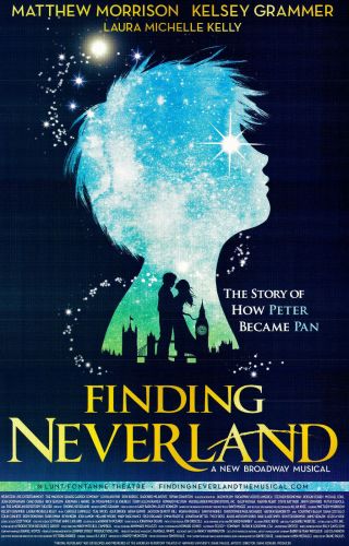 Finding Neverland Broadway Peter Pan Poster Matthew Morrison & Kelsey Grammer