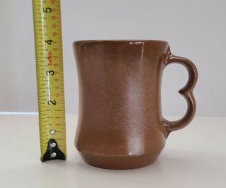 Vintage Frankoma Pottery Coffee Tea Cup Mug Double Trigger Finger C9,  Euc