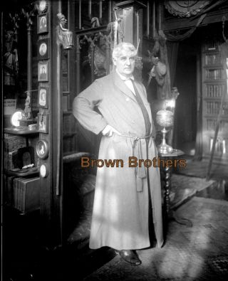 1900s Theatre Producer David Belasco Dressing Gown Glass Photo Camera Negative