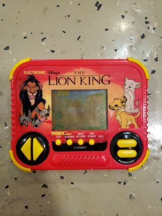 Disney’s The Lion King Tiger Electronic Handheld Video Game Vintage