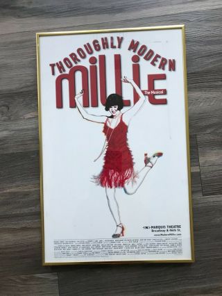 " Thoroughly Modern Millie " Broadway Window Card Poster Sutton Foster