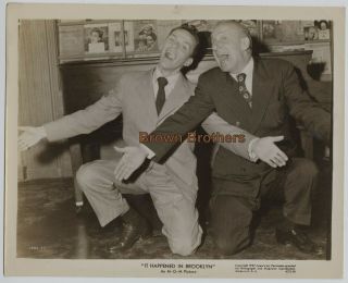 Vintage 1947 Film " It Happened In Brooklyn " Frank Sinatra & Durante Photo - Bb