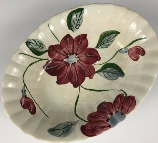Blue Ridge Southern Pottery Dinnerware Poinsettia Serving Bowl