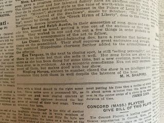 THE BILLBOARD May 31,  1924 Vaudeville,  MARX BROS 