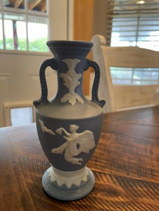 Wedgwood Jasperware Double Handed Vase Norleans Japan