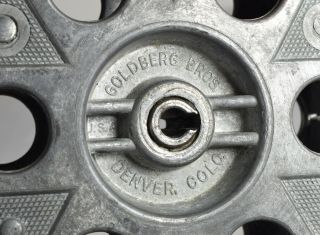 Vintage Goldberg Brothers Cast Aluminum 15” 35mm Movie Theater Film Reel 3