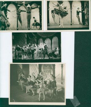 Four Small Photographs Of Ballet Rambert In Tudor 