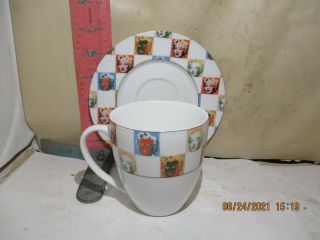 Marilyn Monroe Cup & Saucer - Block Art By Andy Warhol - No Damage,  Made In Chi