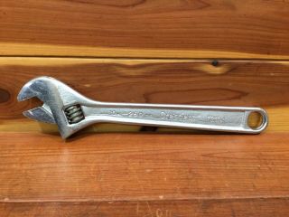 Vintage 10 " 250mm Crescent Brand Adjustable Wrench - Crestoloy - Made In Usa