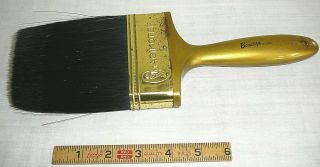 Old Vintage Magikoter 4” House Painting Brush Exploded Tip Nylon Bonanza