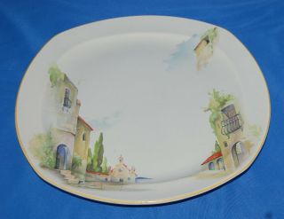 Wells (homer Laughlin) Dinner Plate In The " Monastery " Pattern