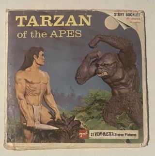 Vintage Gaf B444 Tarzan Of The Apes View - Master 3 Reels Packet Reel Set
