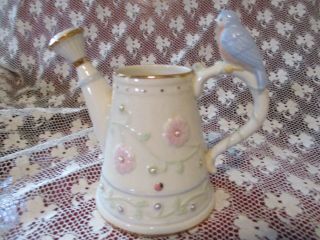 Prfctcnd Lenox Petals And Pearls " Bluebird " Spring Bud Vase Watering Can