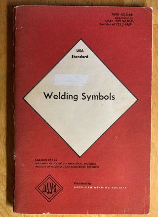 Vintage American Welding Society Aws Welding Symbols And Calculator
