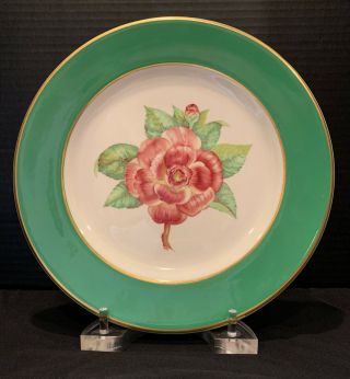 Syracuse China Dorthy Draper Drake Hotel Camellia Dinner Plate 10 1/4 " 1940 