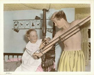 Mickey Rooney Shirtless Workout Vintage 1938 Boys Town Mgm Color Photo