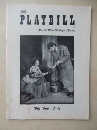 April 22nd 1957 - Hellinger Theatre Playbill - My Fair Lady - Harrison - Andrews