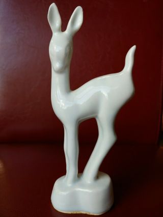 Vintage Mid Century Modern Art Deco Deer Figurine Mcm Retro Pottery California