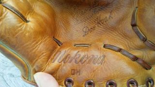 Vintage Nokona Field Rite Dh Don Hoak Baseball Glove