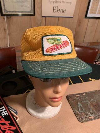 Vintage Dekalb Full Mesh Snapback Swingster Trucker Hat 70s 80s
