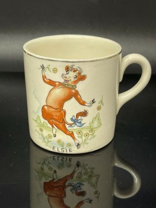Vintage Elsie The Cow Coffee Mug 1940 