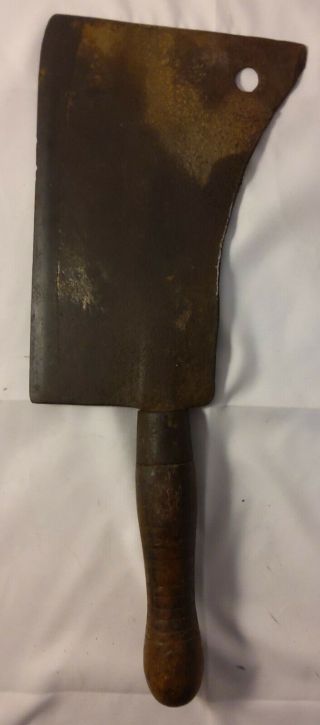 Vintage W M Beauty & Son Cheaster Pa.  Meat Cleaver P180