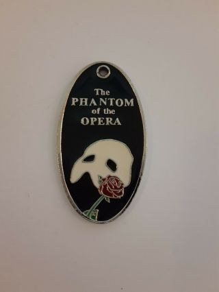 Vintage 1986 Phantom Of The Opera Key Chain Enamel Inlay