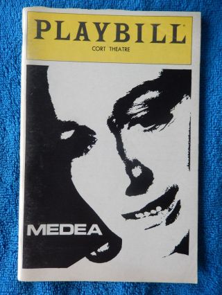 Medea - Cort Theatre Playbill - April 1982 - Zoe Caldwell - Judith Anderson
