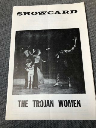 " Trojan Women " Playbill 1963 Circle In The Square Carrie Nye Mildred Dunnock