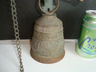 Vintage Brass Wall Mounted Bell,  4 