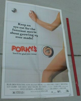Vintage 1980s Movie Poster Bob Clark Porky 