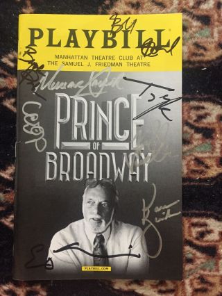 Prince Of Broadway Cast Signed Playbill