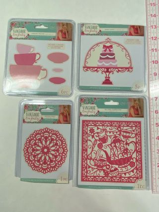 Crafters Companion Vintage Tea Party Die Set Card Mking Scrapbooking Cute