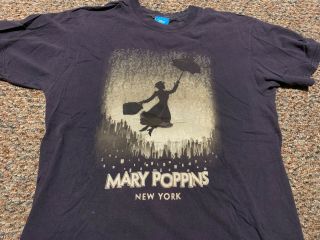 Mary Poppins Walt Disney Musical Official Broadway Nyc Shirt Adult Medium