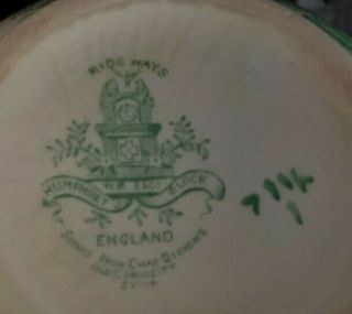 RIDGWAYS Of England.  UNIQUE BOWL / LID W.  R.  S&CO.  HUMPHREY ' S,  CHAS DICKENS ; 2