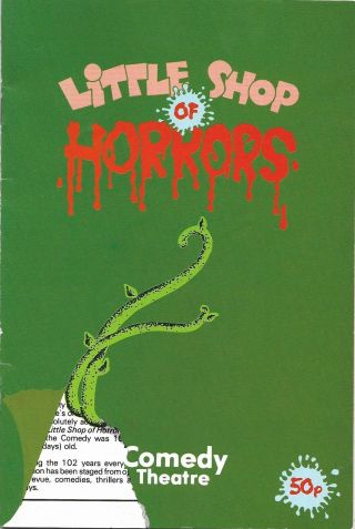 1984 London Playbill Little Shop Of Horrors Comedy Theatre Cast Photos