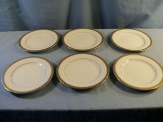 Set Of 6 Noritake Richmond Pattern Bread & Butter Plates - 6 3/8 " Wide