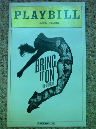 Bring It On The Musical Broadway Playbill - Obc - Oct 2012
