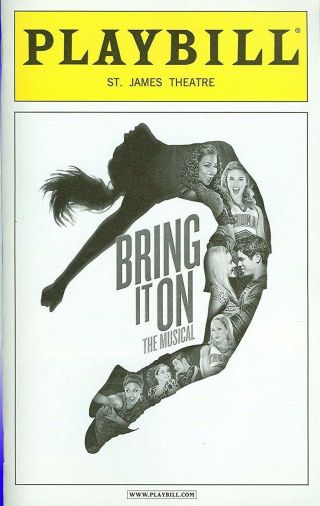 Bring It On The Musical Playbill St.  James Theatre